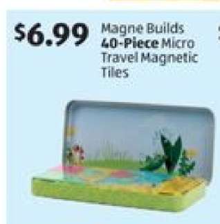 Magne Builds 40-Piece Micro Travel Magnetic Tiles