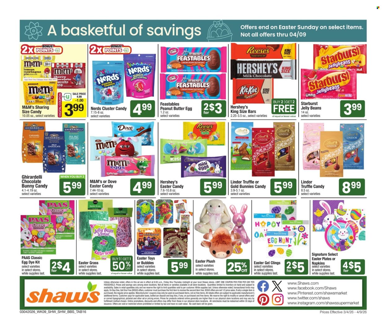 Shaw’s ad - 03/04/2026 - 04/09/2026. Page 16