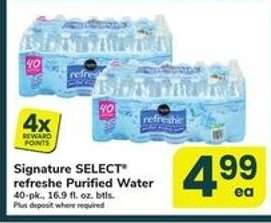 Signature SELECT refreshe Purified Water