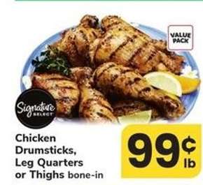Chicken Drumsticks, Leg Quarters or Thighs