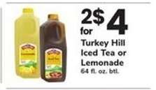 Turkey Hill Iced Tea or Lemonade