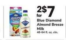 Blue Diamond Almond Breeze Milk