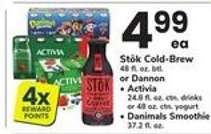 Stök Cold-Brew or Dannon