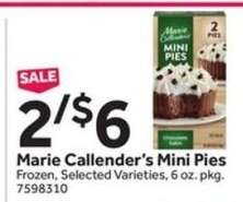 Marie Callender's Mini Pies*
