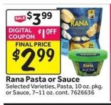 Rana Pasta or Sauce