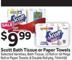 Scott Bath Tissue Or Paper Towels