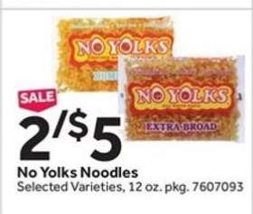 No Yolks noodles