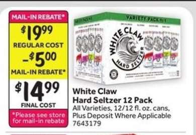 White Claw Hard Seltzer 12 Pack