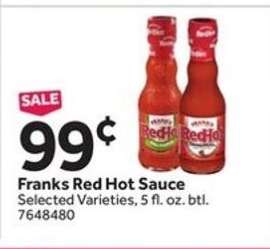 Franks Red Hot Sauce