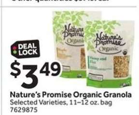 NATURE'S PROMISE ORGANIC GRANOLA