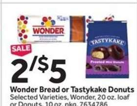 Wonder Bread or Tastykake Donuts