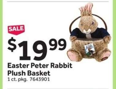 Easter Peter Rabbit Plush Basket