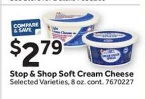 Stop & Shop Soft Cream Cheese