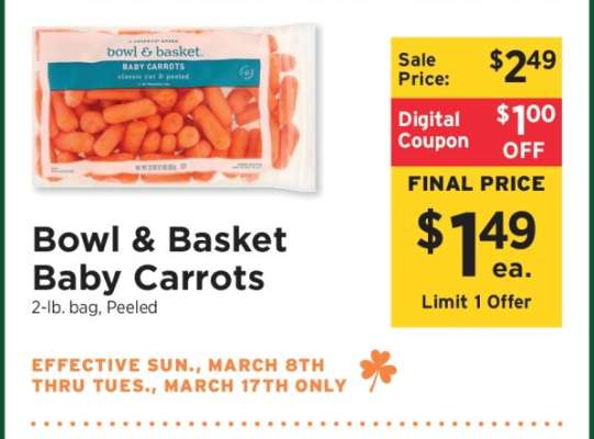 Bowl & Basket Baby Carrots