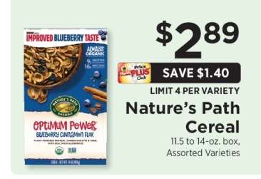 Nature's Path Cereal