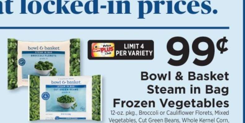 Bowl & Basket Steam In Bag Frozen Vegetables