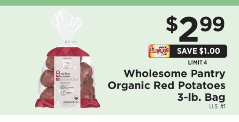 Wholesome Pantry Organic Red Potatoes