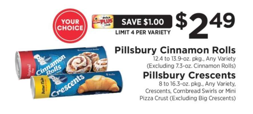 Pillsbury Cinnamon Rolls or Crescents