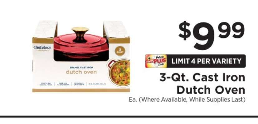 3-Qt. Cast Iron Dutch Oven