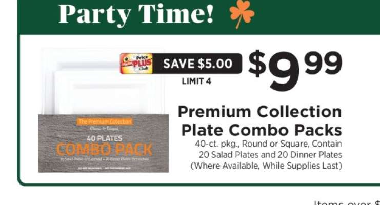 Premium Collection Plate Combo Packs