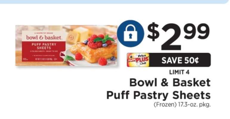 Bowl & Basket Puff Pastry Sheets