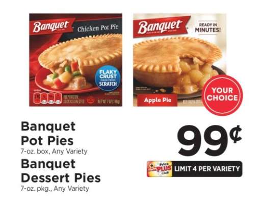 Banquet Pot Pies / Banquet Dessert Pies