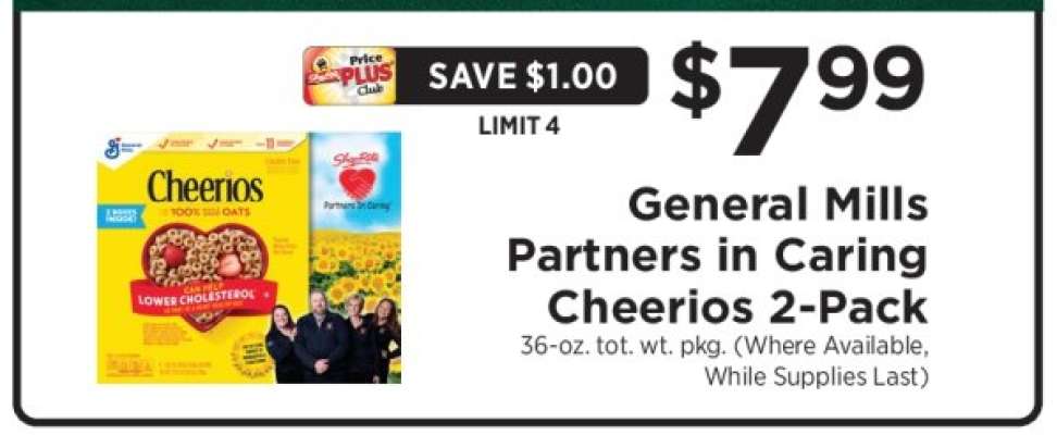 General Mills Partners in Caring Cheerios 2-Pack
