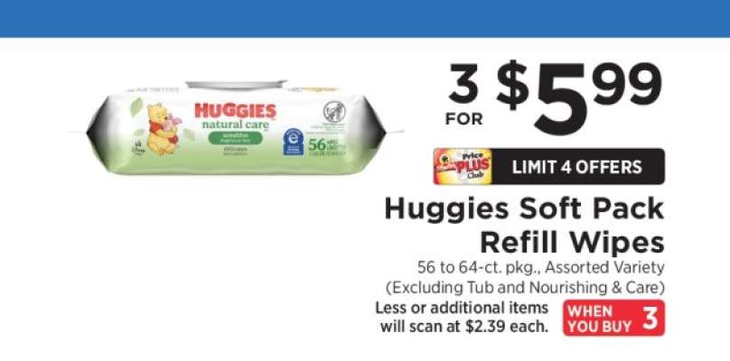Huggies Soft Pack Refill Wipes