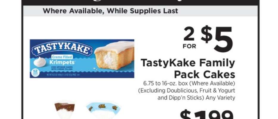 TastyKake Family Pack Cakes