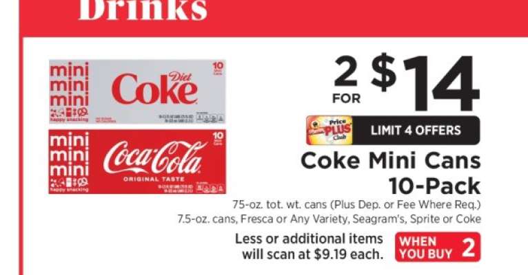 Coke Mini Cans 10-Pack