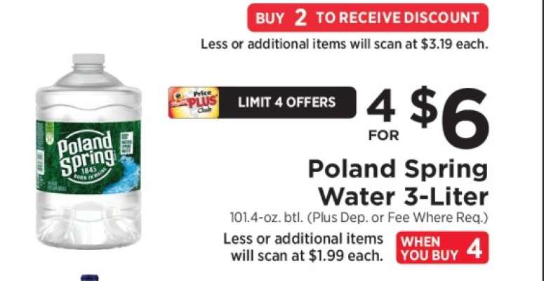 Poland Spring Water 3-Liter