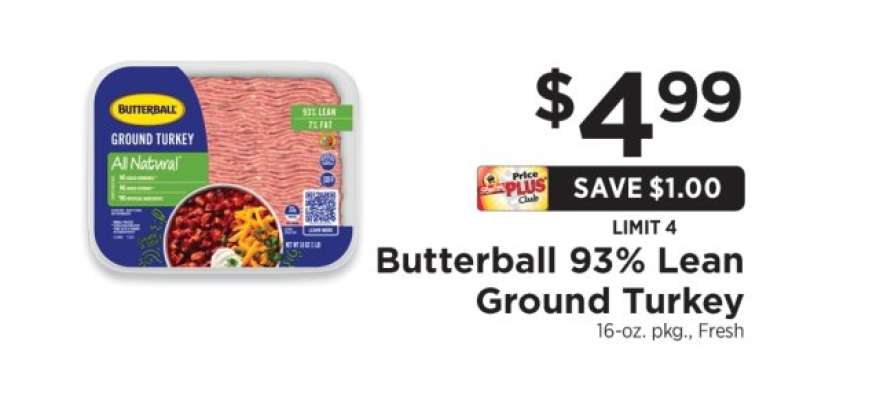 Butterball 93% Lean Ground Turkey