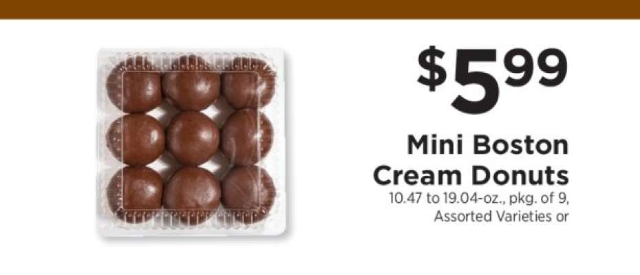 Mini Boston Cream Donuts