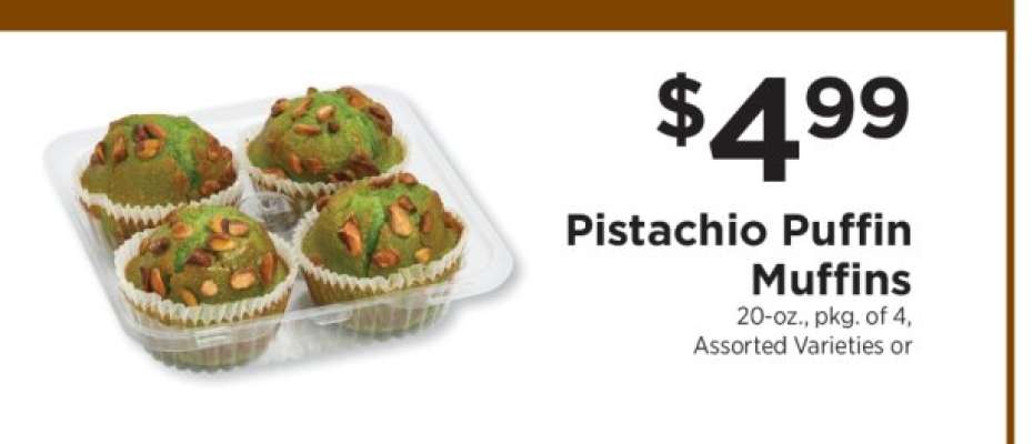 Pistachio Puffin Muffins