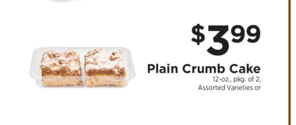 Plain Crumb Cake