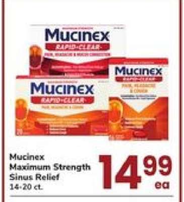 Mucinex Maximum Strength Sinus Relief