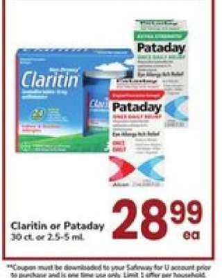 Claritin or Pataday