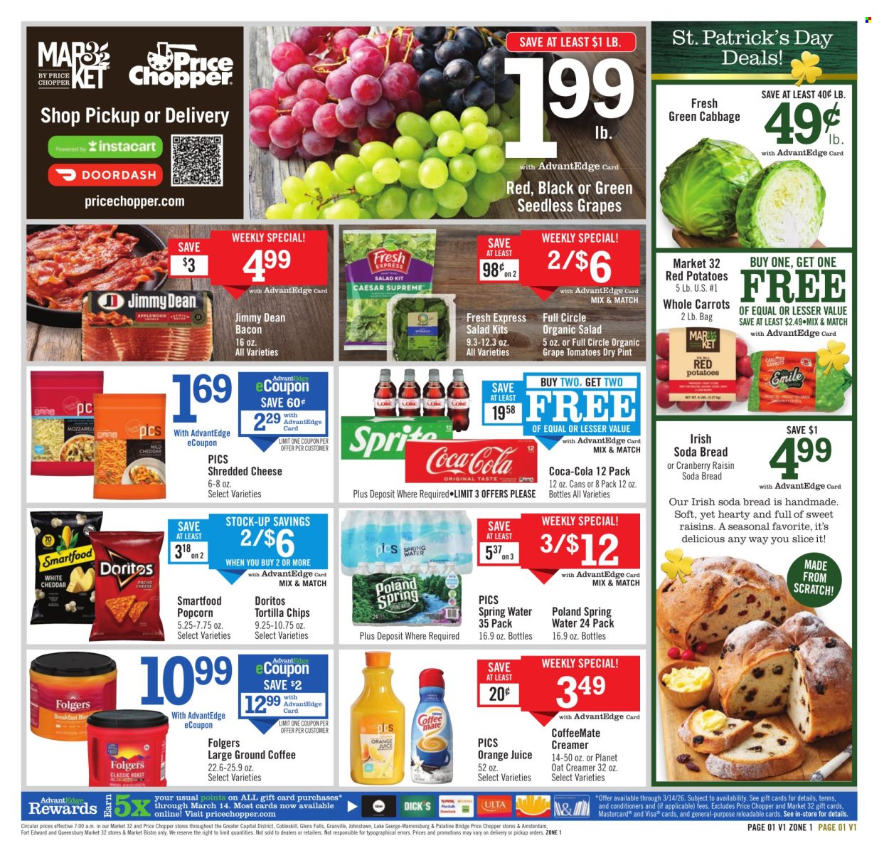 Price Chopper ad - 03/08/2026 - 03/14/2026. Page 1