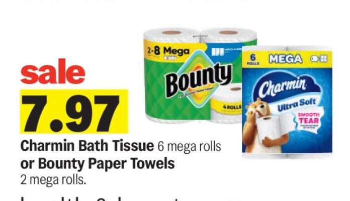 Charmin Bath Tissue or Bounty Paper Towels