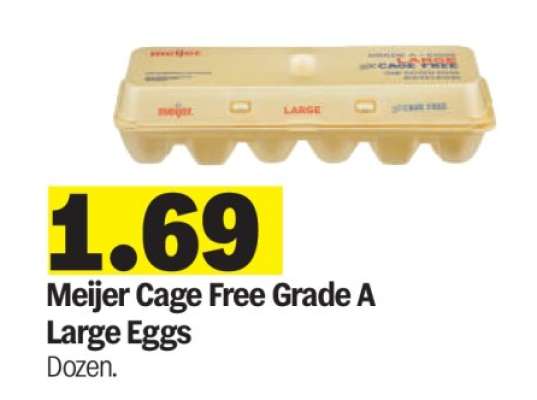 Meijer Cage Free Grade A Large Eggs