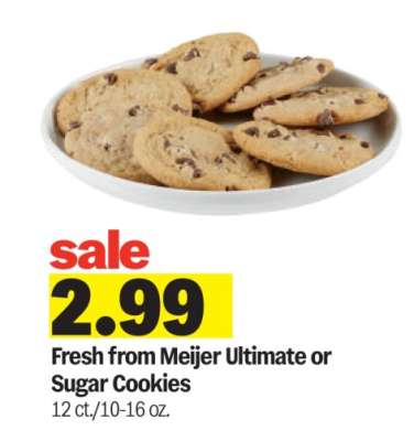 Fresh from Meijer Ultimate or Sugar Cookies