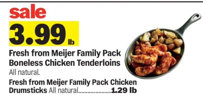 Fresh from Meijer Family Pack Boneless Chicken Tenderloins