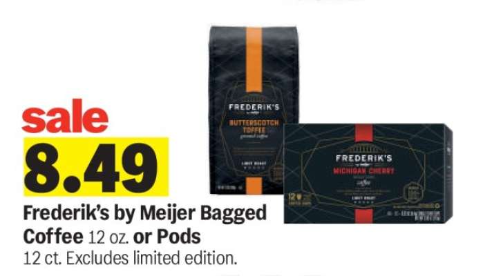 Frederik’s by Meijer Bagged Coffee or Pods
