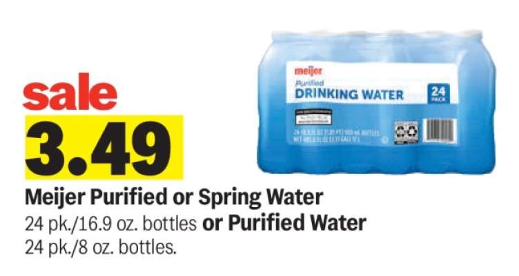 Meijer Purified or Spring Water
