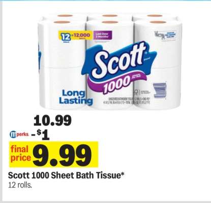 Scott 1000 Sheet Bath Tissue*
