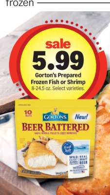 Gorton's Prepared Frozen Fish or Shrimp*