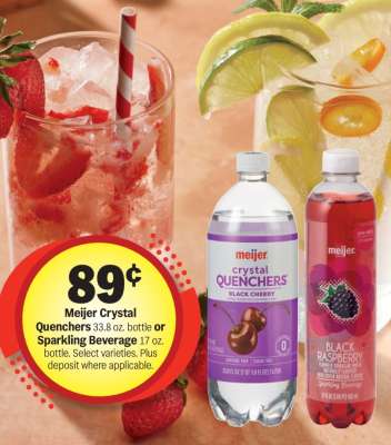 Meijer Crystal Quenchers or Sparkling Beverage