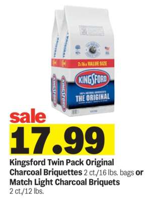 Kingsford Twin Pack Original Charcoal Briquettes