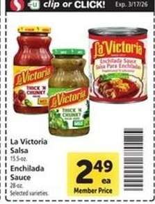 La Victoria Salsa & Enchilada Sauce