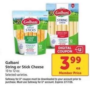 Galbani String or Stick Cheese